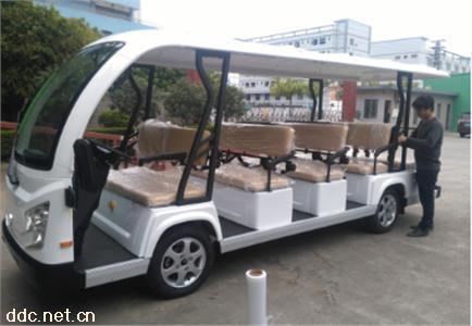  沃森白色15座景区电动观光游览车